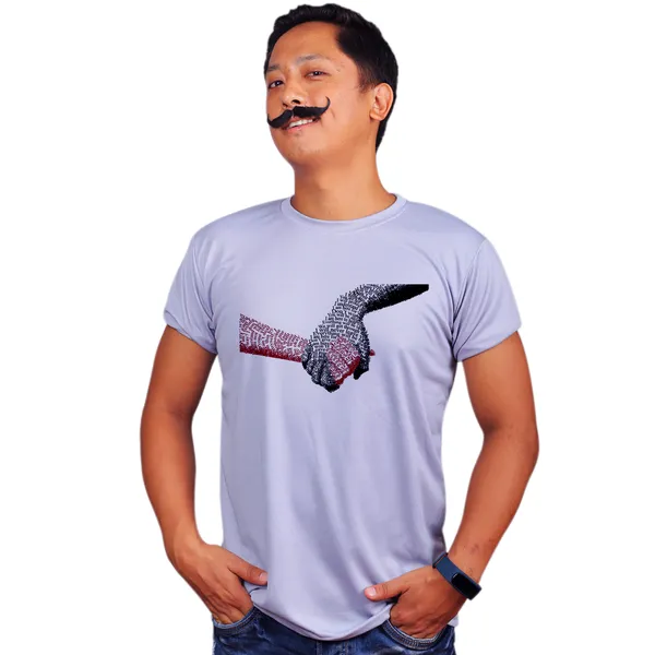 Grey_Love_Typography_Quick-Dri_T-Shirt_For_Men