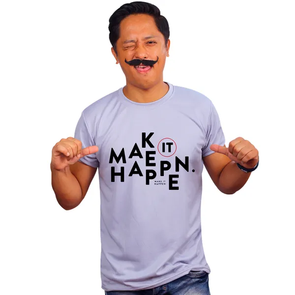 Grey_Make_It_Happen_Quick-Dri_T-Shirt_For_Men