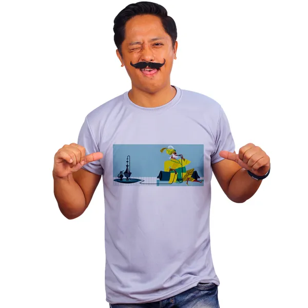 Grey_Nawab_Quick-Dri_T-Shirt_For_Men