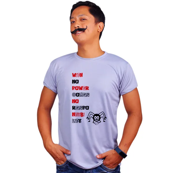 Grey_No_Responsiblility_Quick-Dri_T-Shirt_For_Men