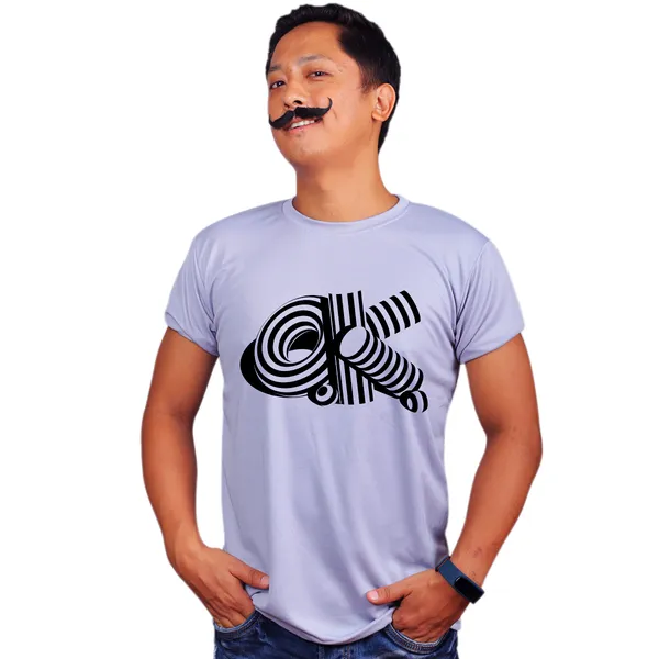 Grey_Ok_Quick-Dri_T-Shirt_For_Men