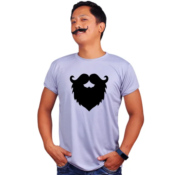 Grey_Beard_Mustache_Quick-Dri_T-Shirt_For_Men