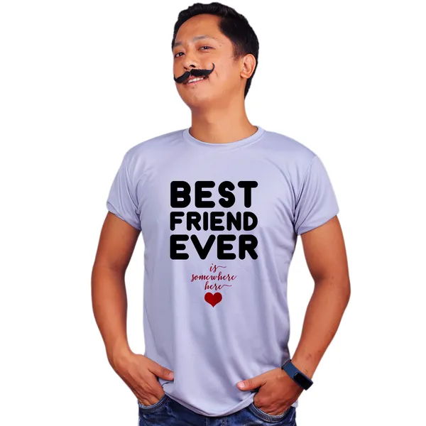 Grey_Best_Friend_Ever_Is_Somewhere_Here_Quick-Dri_T-Shirt_For_Men