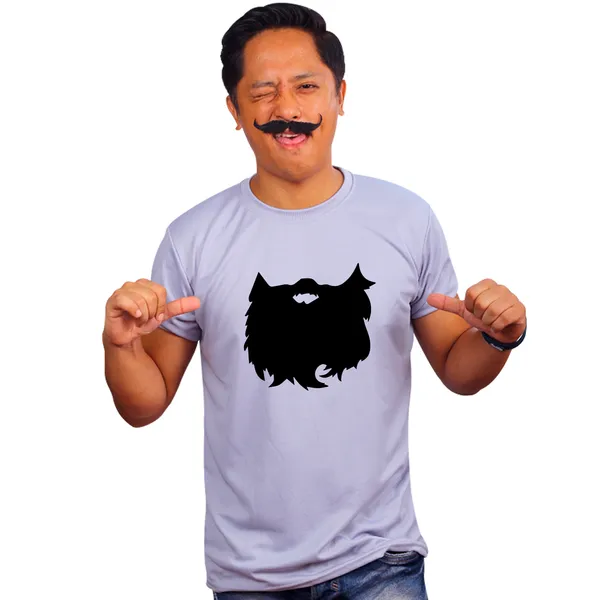 Grey_Big_Beard_Quick-Dri_T-Shirt_For_Men