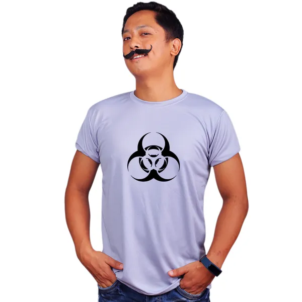 Grey_Bio_Hazard_160_GSM_Quick-Dri_T-Shirt_For_Men