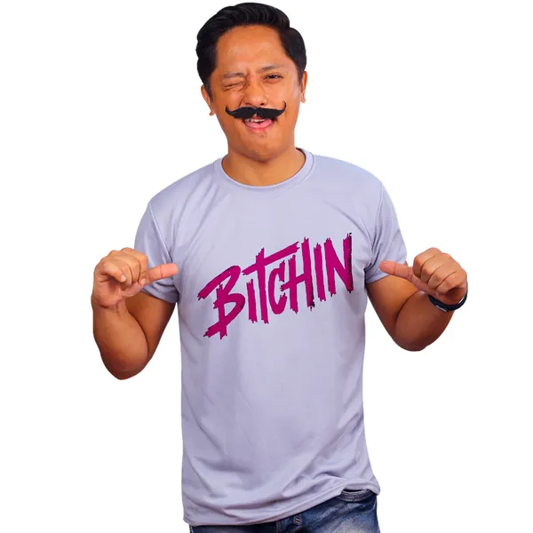 Grey_Bitchin_Quick-Dri_T-Shirt_For_Men