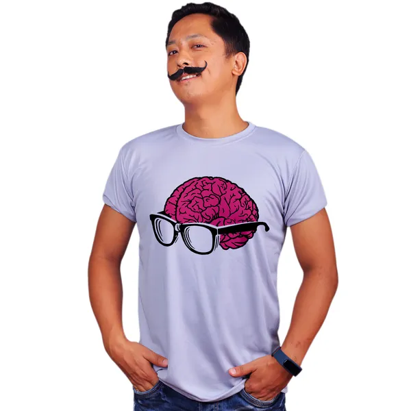 Grey_Brainy_Quick-Dri_T-Shirt_For_Men