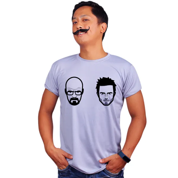 Grey_Breaking_Bad_Walter_Jesse_Yellow_Black_Quick-Dri_T-Shirt_For_Men