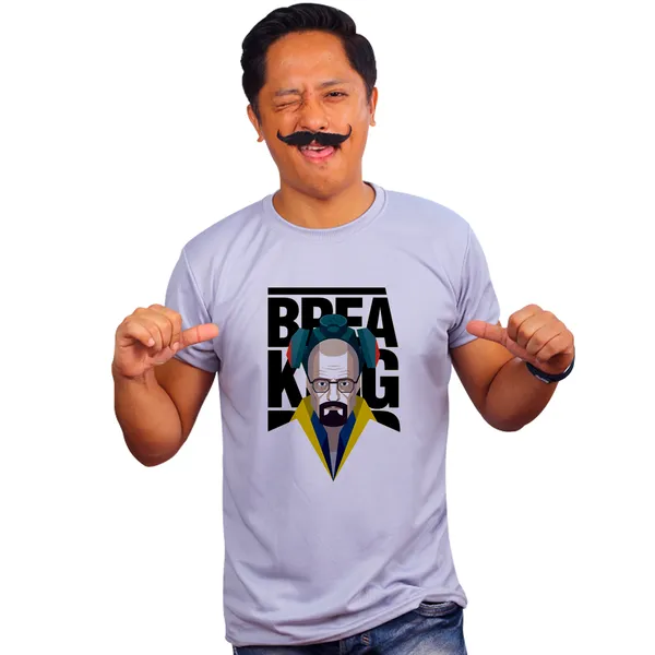 Grey_Breaking_Bad_Walter_Yellow_Background_160_GSM_Quick-Dri_T-Shirt_For_Men