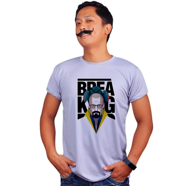 Grey_Breaking_Bad_Walter_Yellow_Background_160_GSM_Quick-Dri_T-Shirt_For_Men