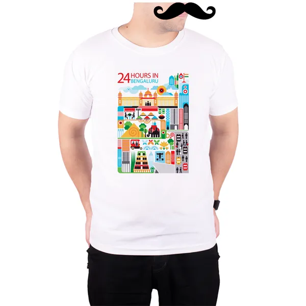 White_24_Hours_In_Bengaluru_India_Quick-Dri_T-Shirt_For_Men