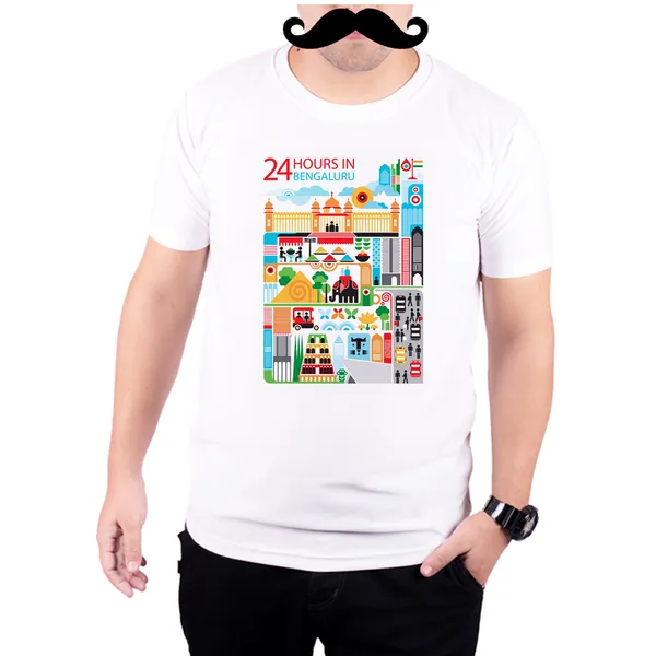 White_24_Hours_In_Bengaluru_India_Quick-Dri_T-Shirt_For_Men
