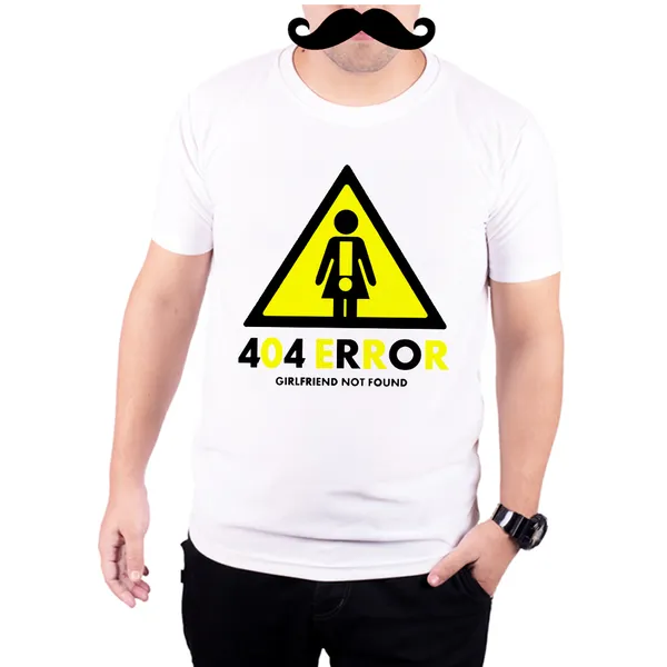 White_404_Error_Girlfirend_Not_Found_Quick-Dri_T-Shirt_For_Men