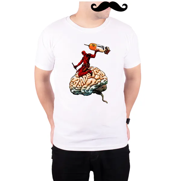 White_Deadpool_Wade_Wilson__Quick-Dri_T-Shirt_For_Men