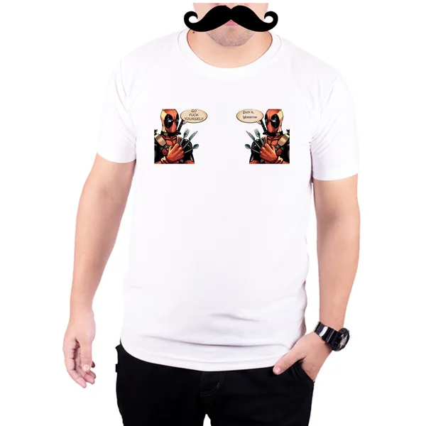 White_Deadpool_Wolverine_Spoof_160_GSM_Quick-Dri_T-Shirt_For_Men