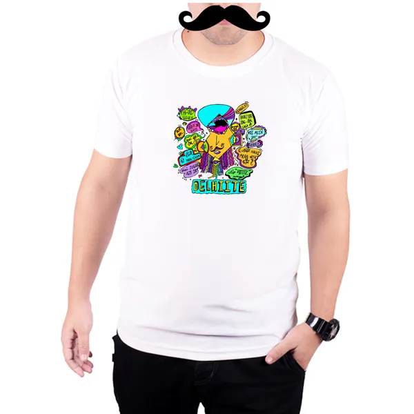 White_Delhite__Quick-Dri_T-Shirt_For_Men
