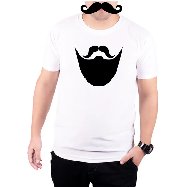 White_Desi_Beard__Quick-Dri_T-Shirt_For_Men