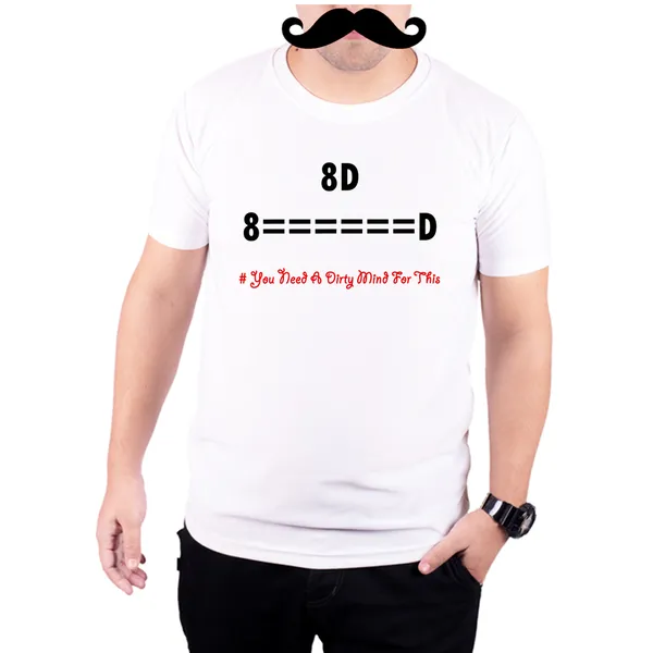 White_Dirty_Typo__Quick-Dri_T-Shirt_For_Men