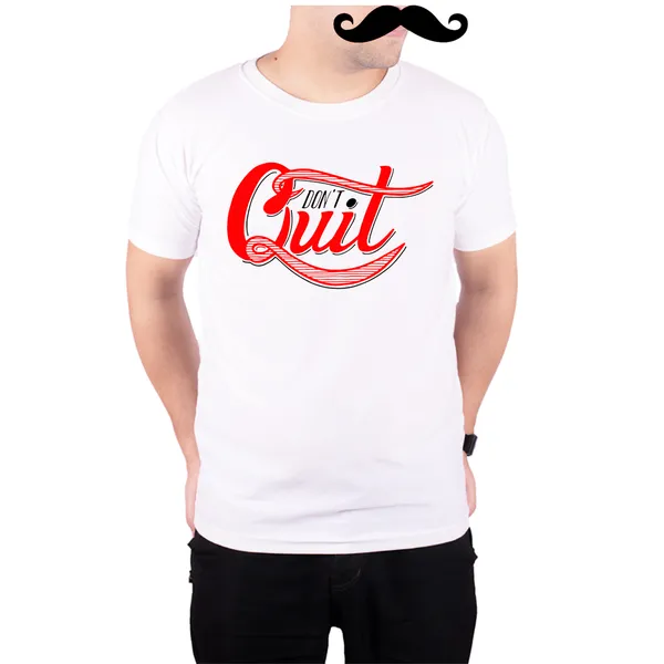 White_Dont_Quit_160_GSM_Quick-Dri_T-Shirt_For_Men
