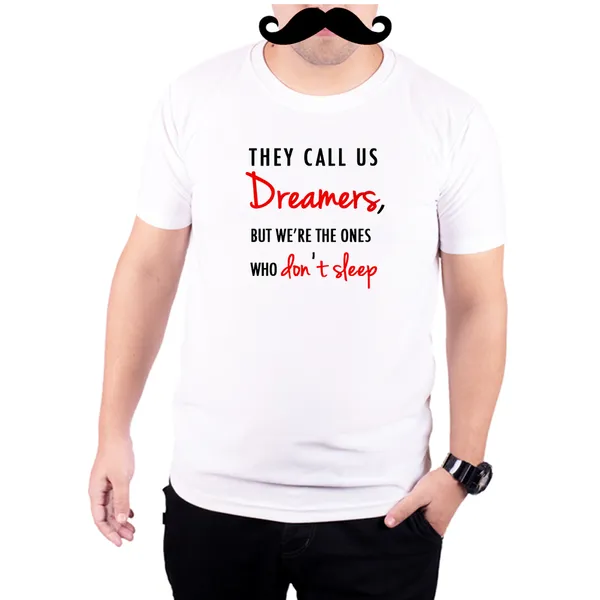 White_Dreamers_Dont_Sleep__Quick-Dri_T-Shirt_For_Men