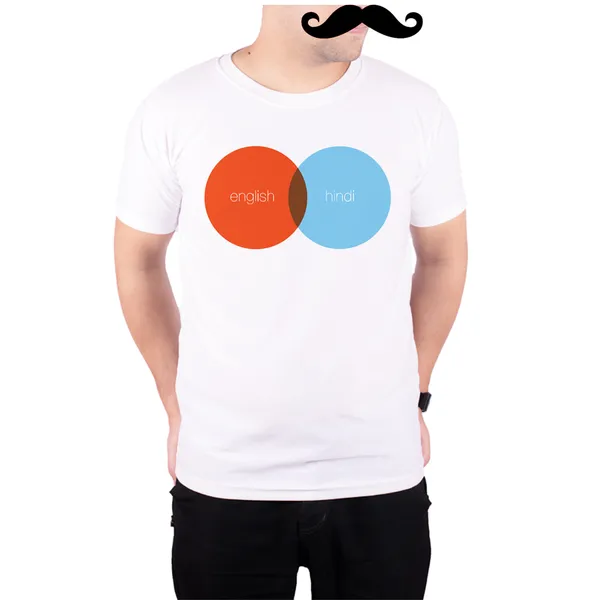 White_English_Hindi__Quick-Dri_T-Shirt_For_Men