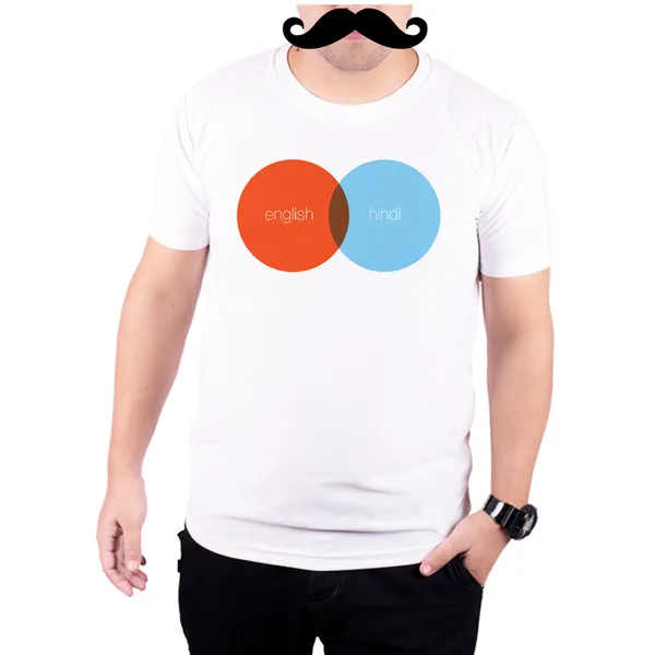 White_English_Hindi__Quick-Dri_T-Shirt_For_Men