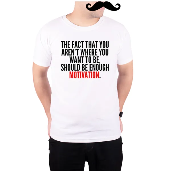 White_Enough_Motivation_160_GSM_Quick-Dri_T-Shirt_For_Men