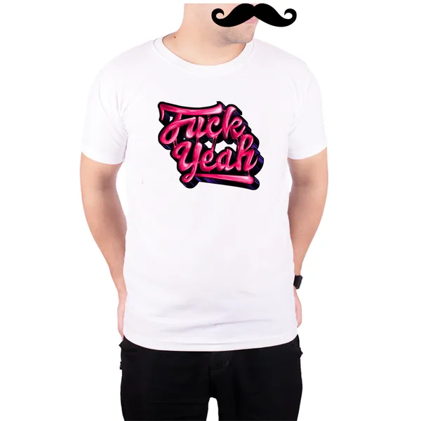 White_F_Yeah__Quick-Dri_T-Shirt_For_Men