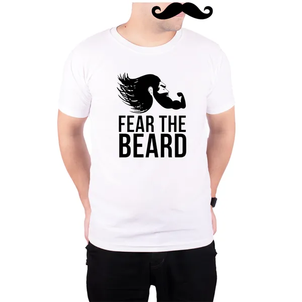 White_Fear_The_Beard__Quick-Dri_T-Shirt_For_Men