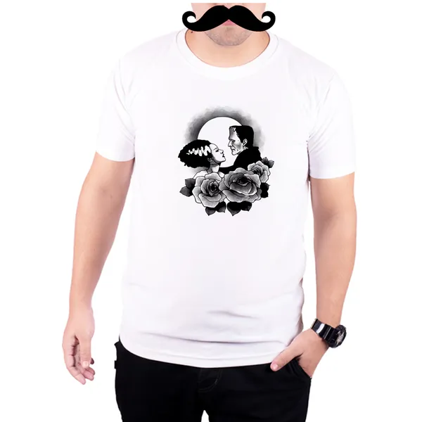 White_Frankenstein_Love_Style__Quick-Dri_T-Shirt_For_Men