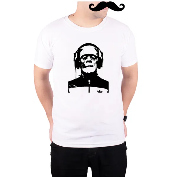 White_Frankie_Frankenstein_Music__Quick-Dri_T-Shirt_For_Men
