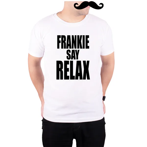 White_Frankie_Say_Relax_Friends__Quick-Dri_T-Shirt_For_Men