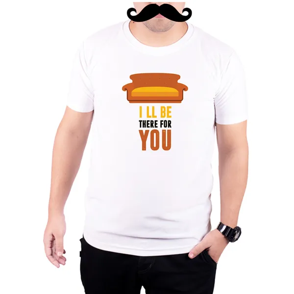 White_Friends_I'Ll_Be_There_For_You_Couch__Quick-Dri_T-Shirt_For_Men