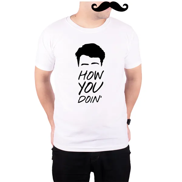White_Friends_Joye_How_You_Doin_160_GSM_Quick-Dri_T-Shirt_For_Men