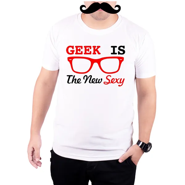White_Geek_Is_The_New_Sexy_Black_And_Red__Quick-Dri_T-Shirt_For_Men