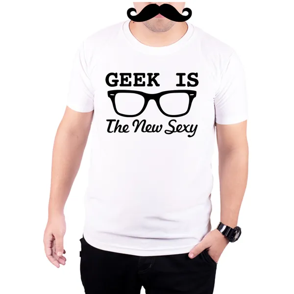 White_Geek_Is_The_New_Sexy_Black_And__Quick-Dri_T-Shirt_For_Men