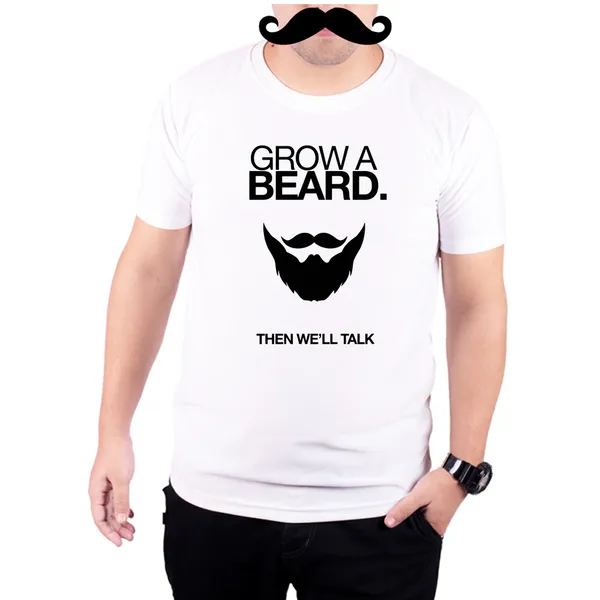 White_Grow_A_Beard__Quick-Dri_T-Shirt_For_Men