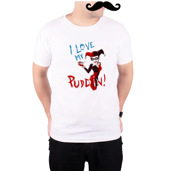 White_Harley_I_Love_My_Puddin__Quick-Dri_T-Shirt_For_Men