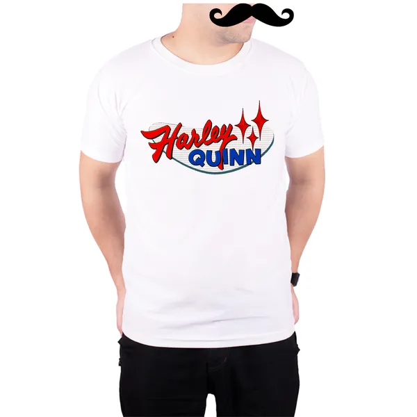 White_Harley_Quinn_Logo__Quick-Dri_T-Shirt_For_Men