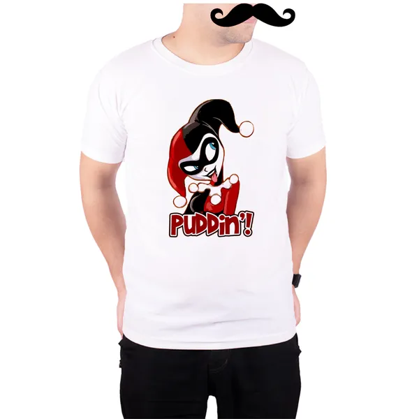 White_Harley_Quinn_Puddin__Quick-Dri_T-Shirt_For_Men