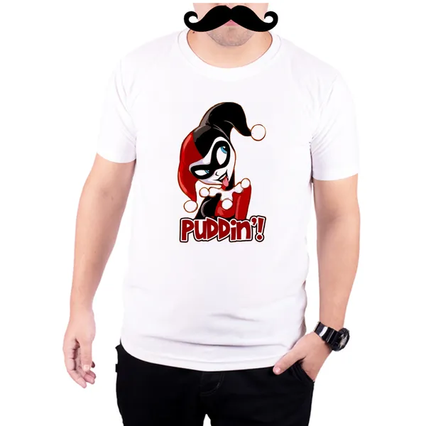 White_Harley_Quinn_Puddin__Quick-Dri_T-Shirt_For_Men