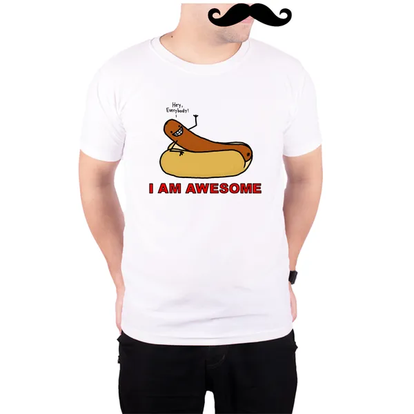 White_I_Am_Awesome__Quick-Dri_T-Shirt_For_Men