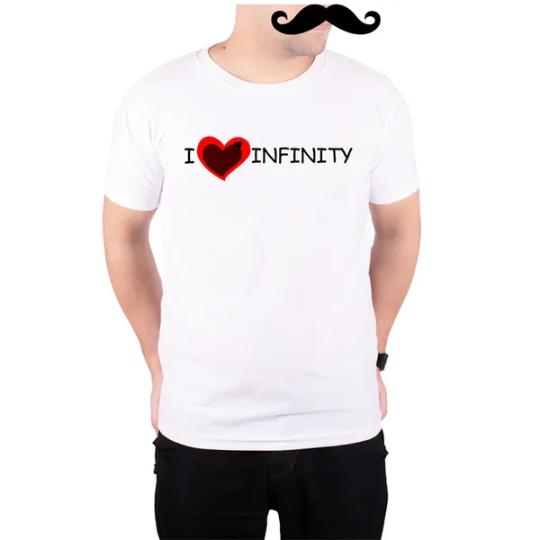 White_I_Love_Infinity__Quick-Dri_T-Shirt_For_Men
