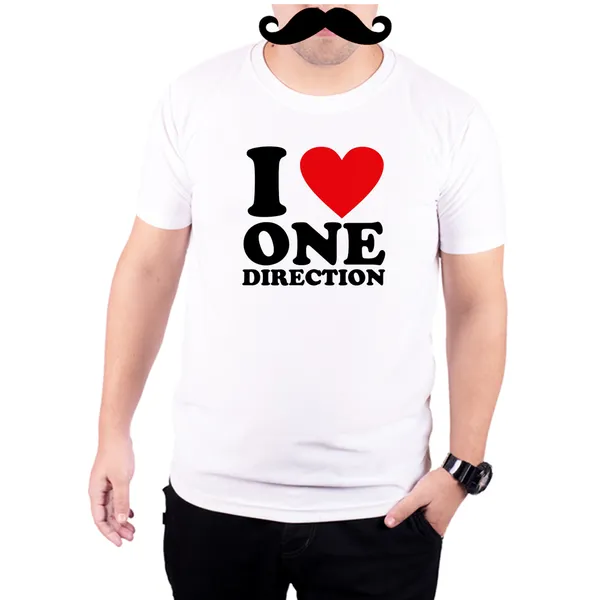 White_I_Love_One_Direction__Quick-Dri_T-Shirt_For_Men