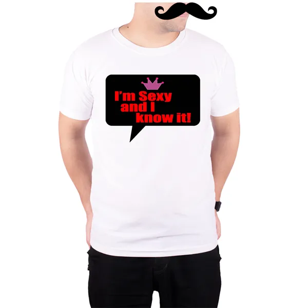 White_Im_Sexy_And_I_Know_It__Quick-Dri_T-Shirt_For_Men