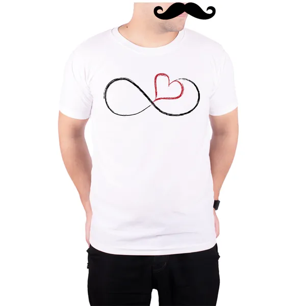 White_Infinite_Love__Quick-Dri_T-Shirt_For_Men
