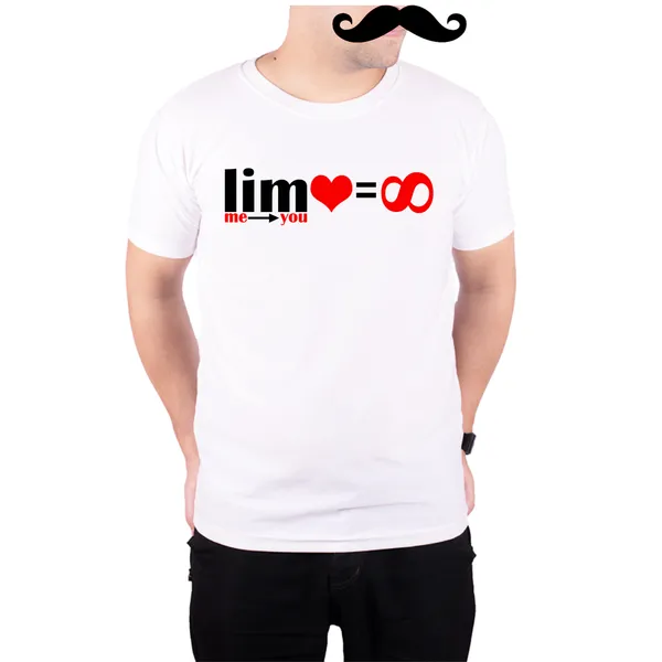 White_Infinity_Of_Love_160_GSM_Quick-Dri_T-Shirt_For_Men