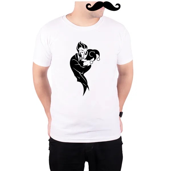 White_Joker_And_Harley_Quinn_Kiss__Quick-Dri_T-Shirt_For_Men
