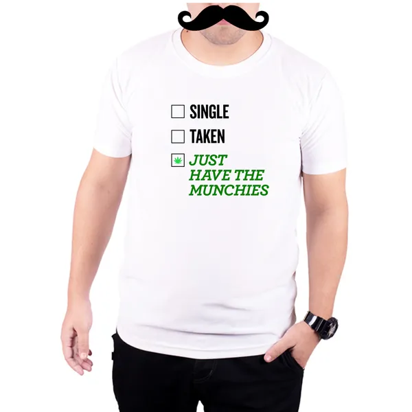 White_Just_Have_The_Munchies__Quick-Dri_T-Shirt_For_Men