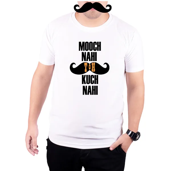 White_Kuch_Nahi__Quick-Dri_T-Shirt_For_Men